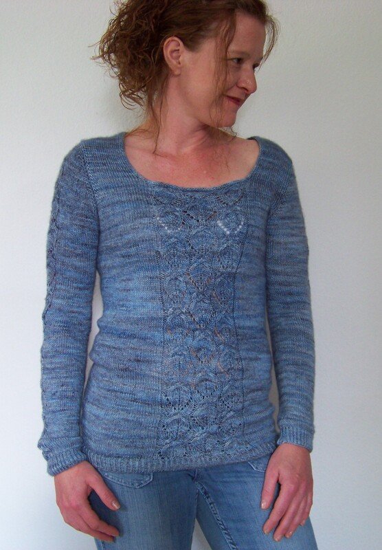 Strickanleitung Pullover "Lovely Leaves"
