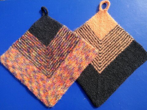 Topflappen - der Klassiker, gestrickt und gefilzt