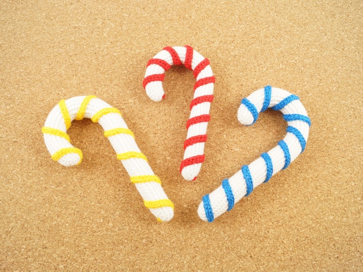 Zuckerstange - ohne Draht - Häkelanleitung