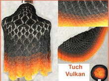 Tuch "Vulkan" mit 1 BOBBEL stricken