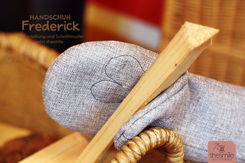 Handschuh für Ofen und Grill "Frederick" (Nähanleitung & Schnittmuster)
