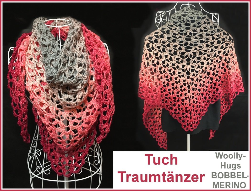 Tuch "Traumtänzer" aus 1 Bobbel häkeln