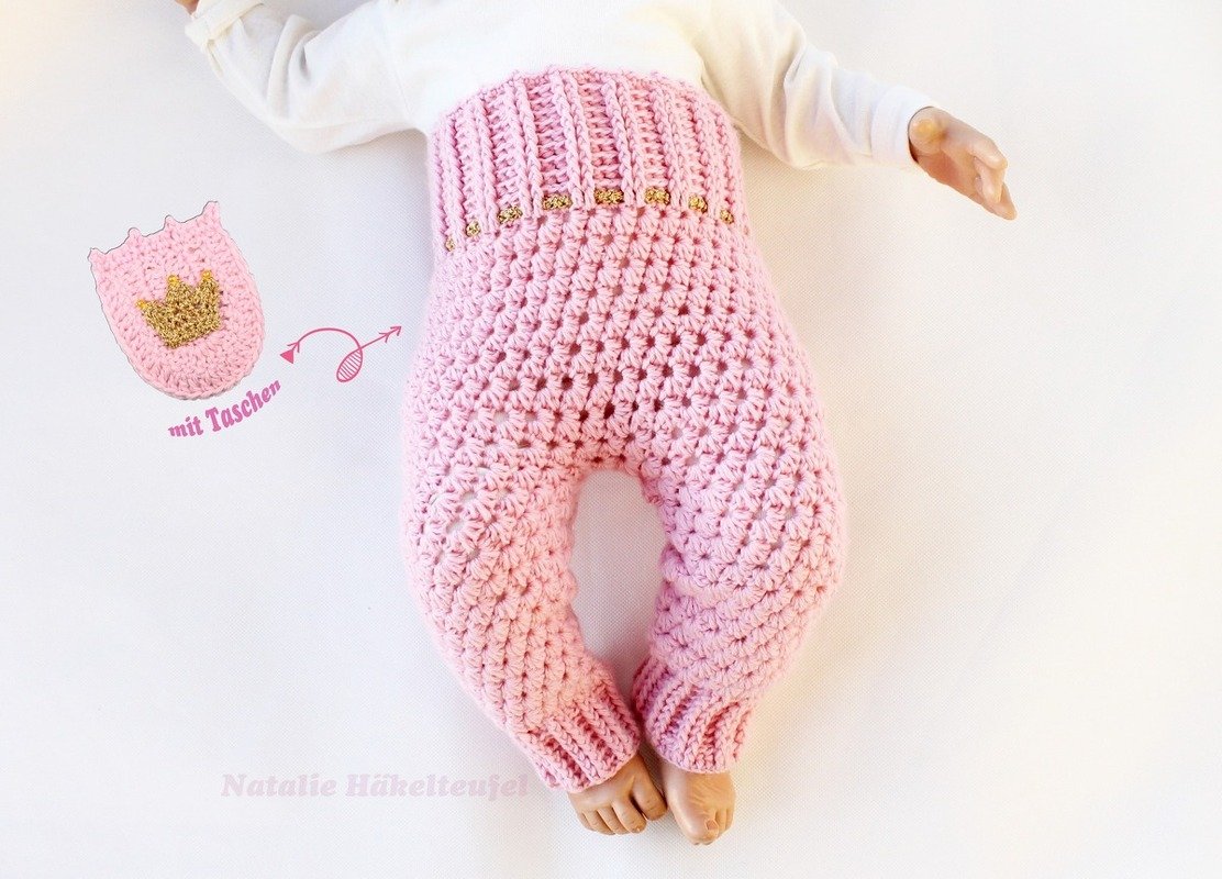 Pumphose mit Sternchenmuster und Taschen