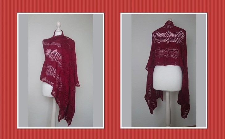 Rote Zora - stole / shawl (knitting)