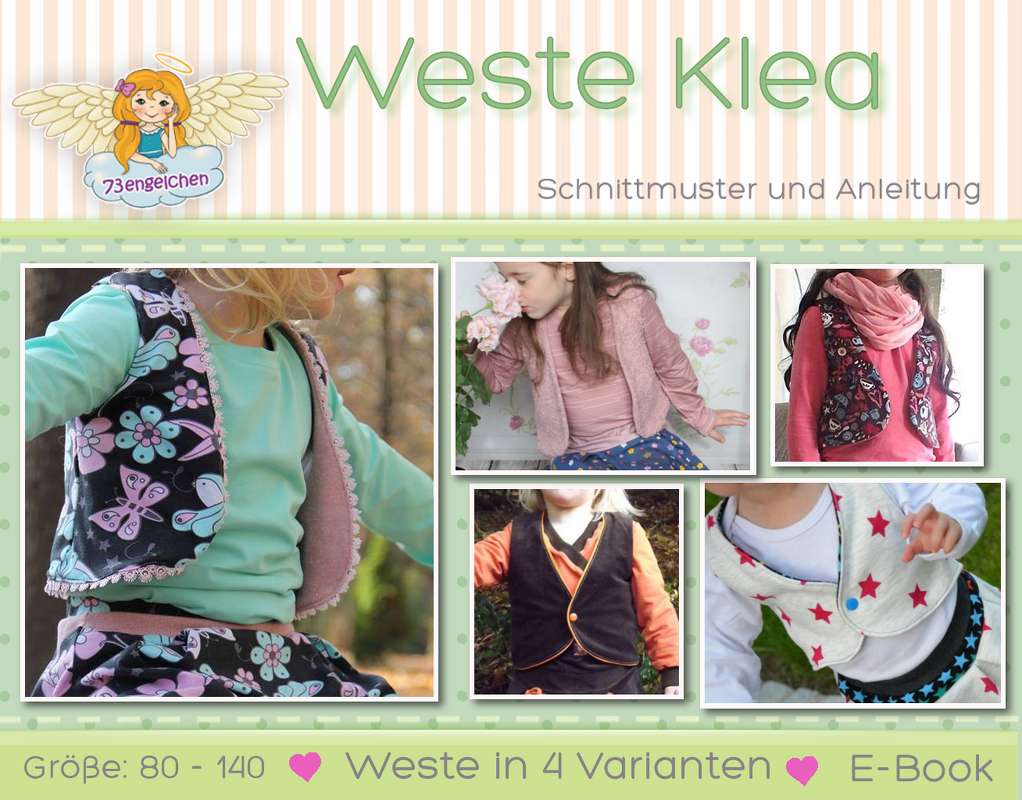 E-Book/Schnittmuster Weste Klea Gr. 80 - 140