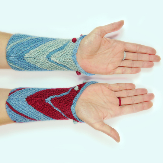 Wrist Warmers / Wrist Cuffs Hamburg Ahoi knitting pattern