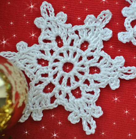 Crochet 7 patterns Snowflakes