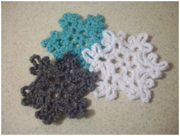 Crochet 7 patterns Snowflakes