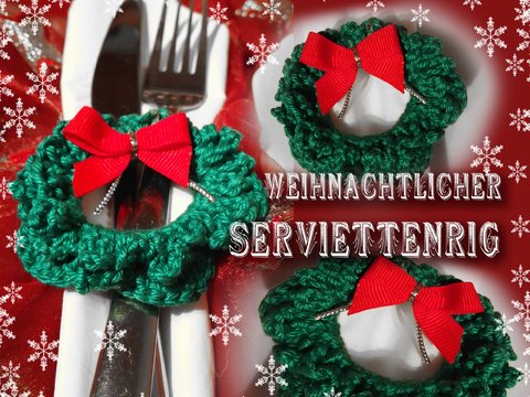 Weihnachtkranz - Serviettenring