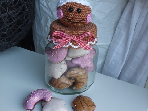 Lebkuchenmann Bonbonglas