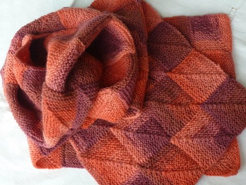 Schal in Patchwork-Technik