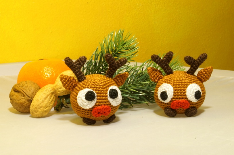 Rudi, das witzige Rentier - Häkelanleitung