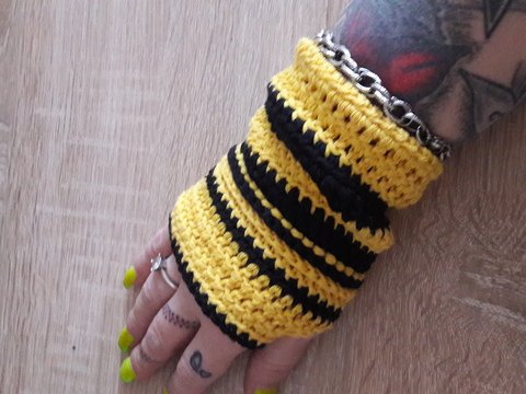 Häkelanleitung, Hummelsstulpen