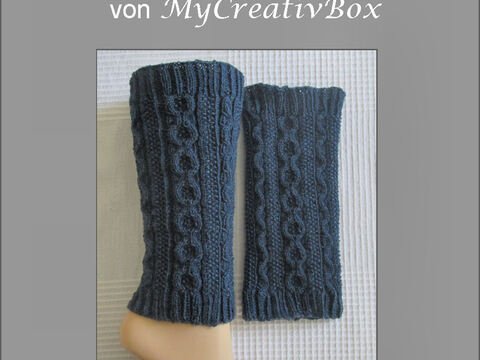 Beinstulpen "Winterlicht" - gestrickt; 14J.- Erwachsene