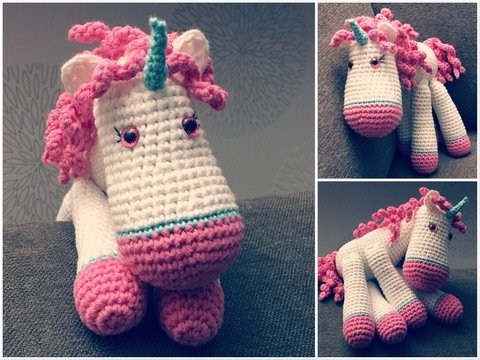 Häkelanleitung Einhorn