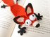 Amigurumi Crochet Fox Bookmark