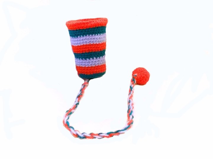 Häkelanleitung - Becherfangspiel