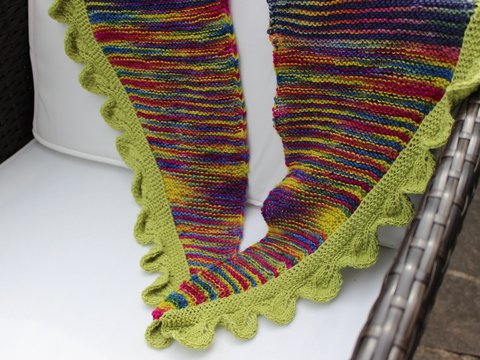 Strickanleitung "Blättertuch"