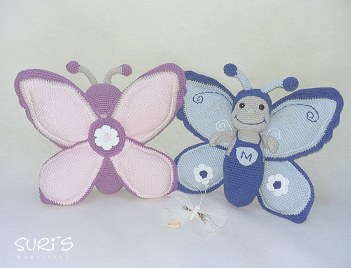 Häkelanleitung Schmetterling Marius und Maxima