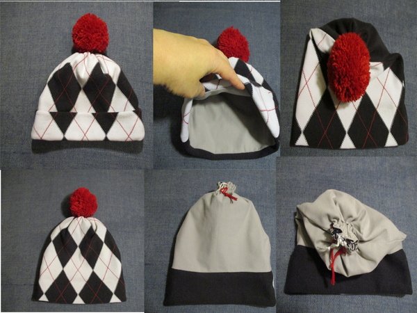 winter beanie hat with pom pom sewing pattern