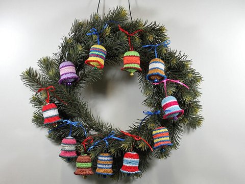 Häkelanleitung Sweepies Ü-Glöckchen Geschenkanhänger Tannenbaumschmuck