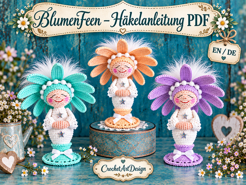 BlumenFeen – Amigurumi Häkelanleitung PDF