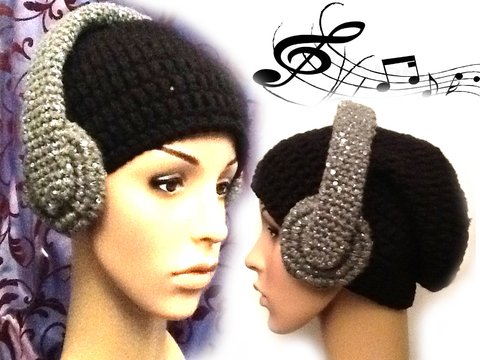 stylische Mütze und auch Beanie "Kopfhörer"