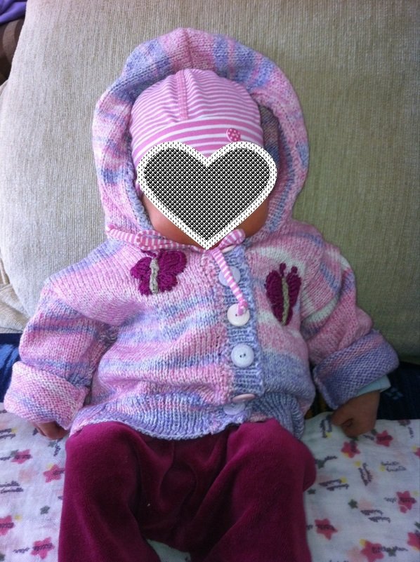 Eine Babyjacke für Jungen und Mädchen in Größe 56 - 62 - Bild 4
