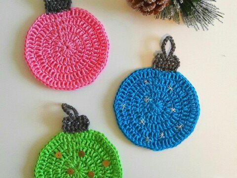 Untersetzer Weihnachtskugel