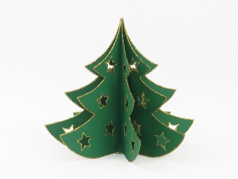 Weihnachtstannenbäumchen – Bastelanleitung mit Vorlagen