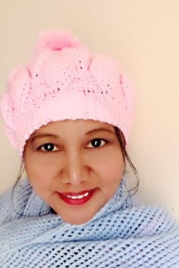 Aubrey Crochet Hat Knit Look