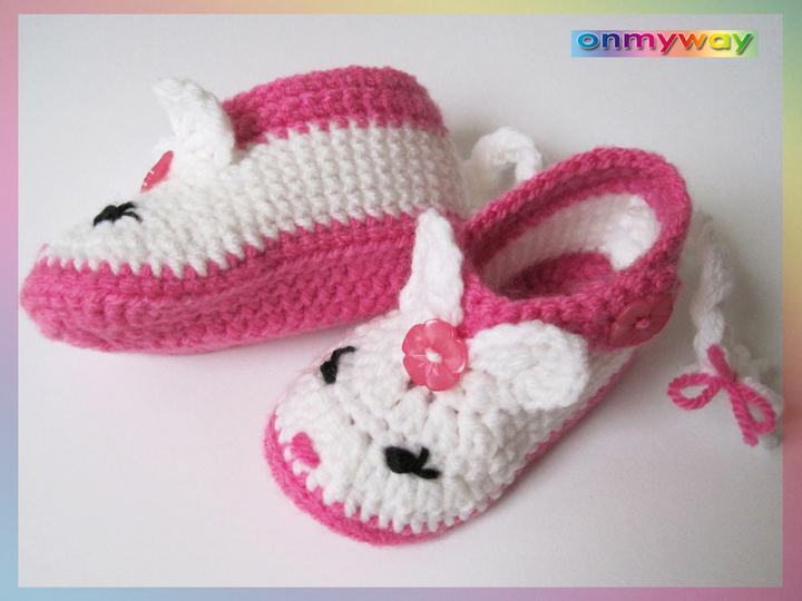 Häkelanleitung: Babyschuhe in 3 Größen (0 bis 12 Monate)