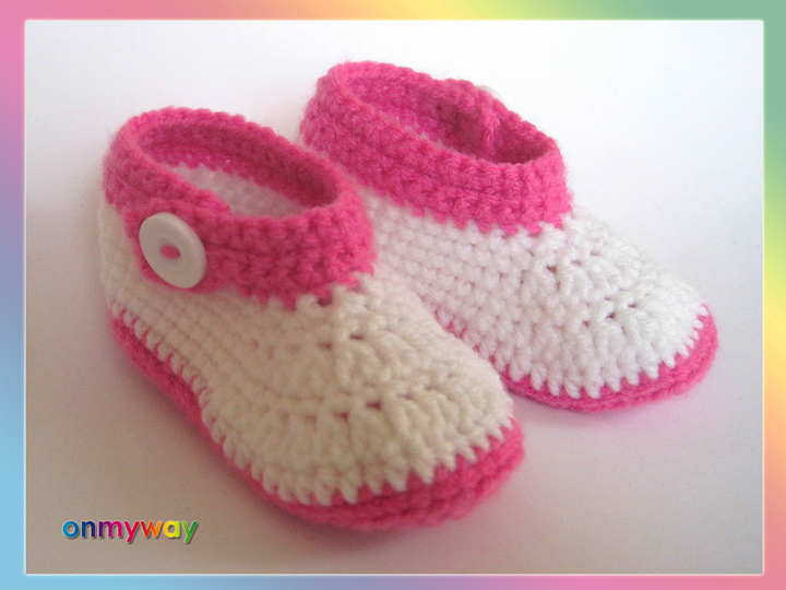 Häkelanleitung: Babyschuhe in 3 Größen (0 bis 12 Monate)