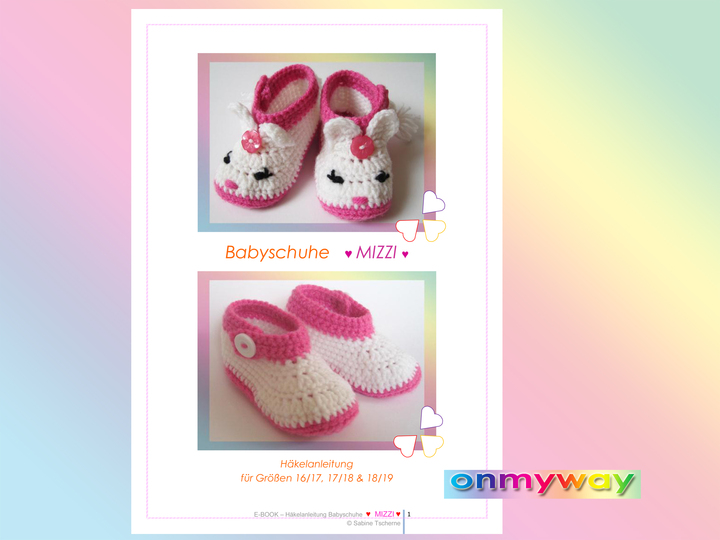 Häkelanleitung: Babyschuhe in 3 Größen (0 bis 12 Monate)