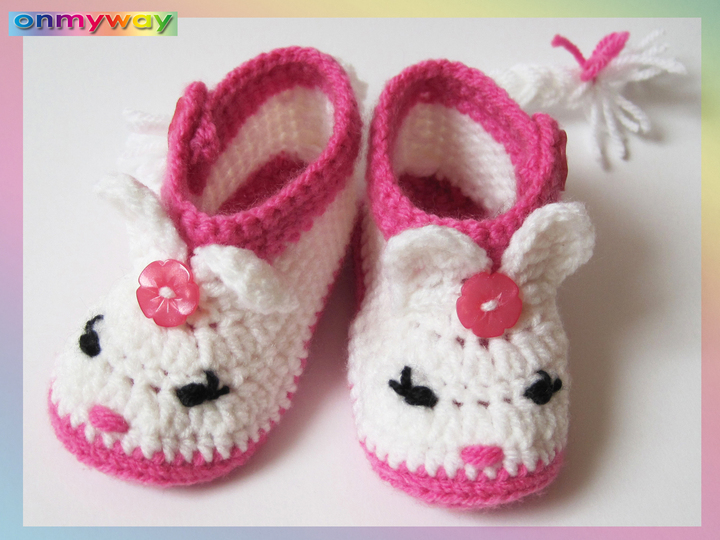 Häkelanleitung: Babyschuhe in 3 Größen (0 bis 12 Monate)