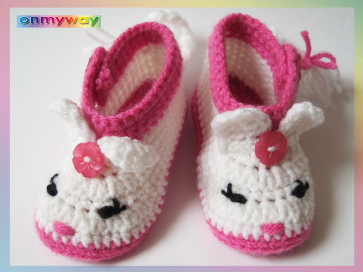 Häkelanleitung: Babyschuhe in 3 Größen (0 bis 12 Monate)