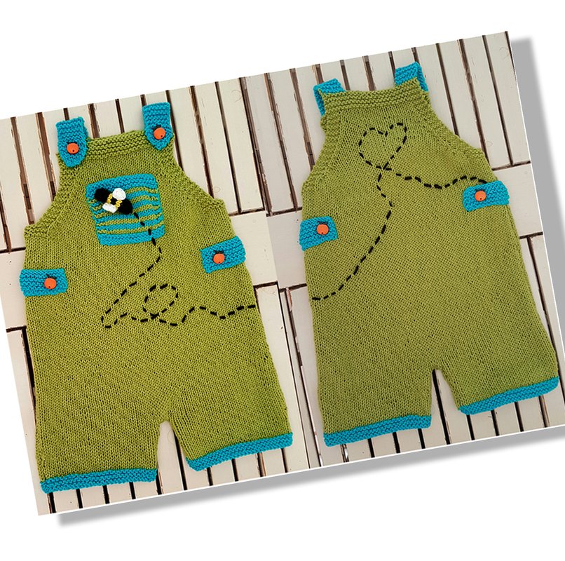 Playful Dungaree Playsuit (3 - 24 months)