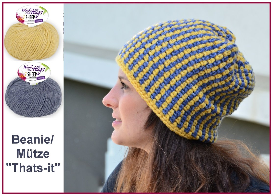 Mütze / Beanie "Thats-it" aus Woolly Hugs SHEEP häkeln - Bild 5