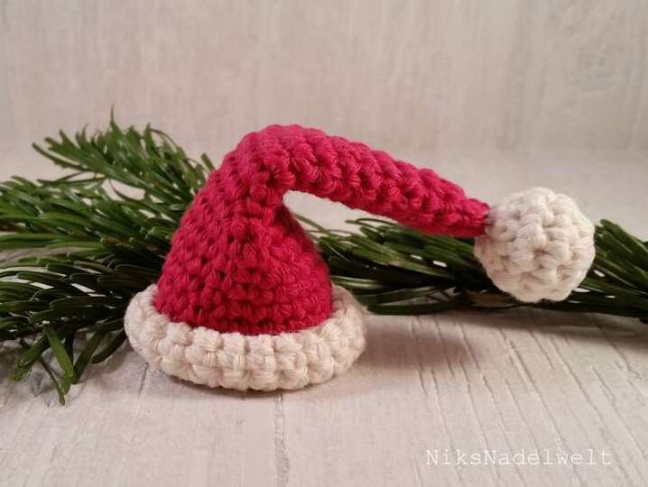 Häkelanleitungen Sparset - kleine Weihnachtsmütze und kleines Weihnachtssäckchen