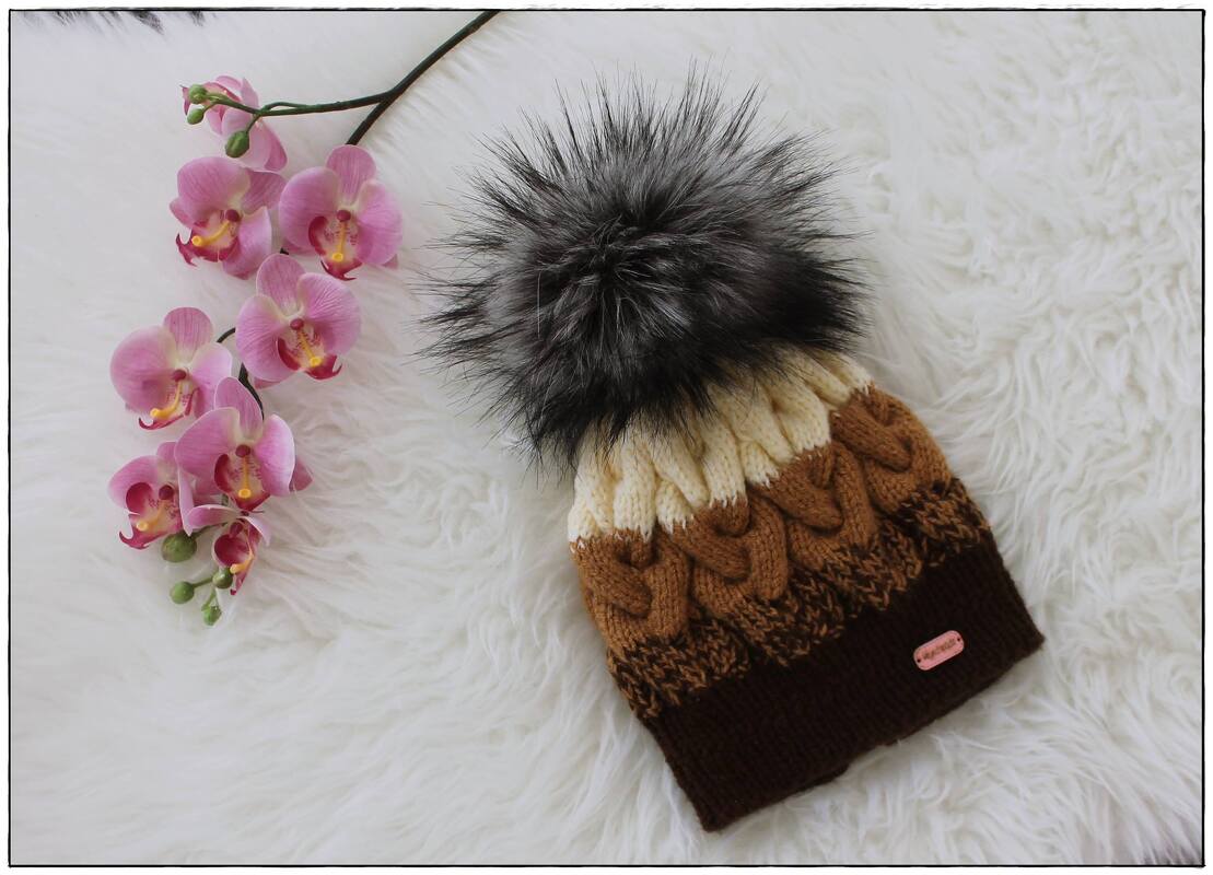 Strickanleitung Mütze mit großen Zöpfen ++Diva++ alle Größen