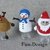 Eierwärmer Rudolph, Frosty und der Weihnachtsmann, Häkelanleitung