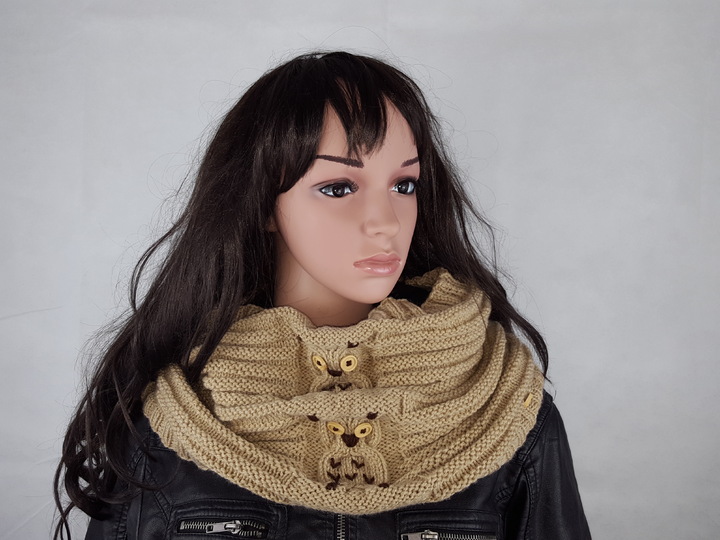 61 Strickanleitung Halsschmeichler Schulterwärmer Schal Eule