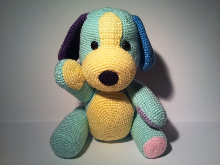 PDF Häkelanleitung - Amigurumi " Der Hundeteddy "