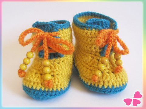 Häkelanleitung: Babyschuhe (0 - 3 Monate) selber häkeln