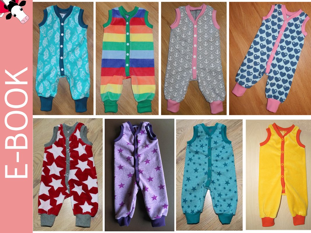 „Starter-Hosen“ Strampler & Babyhose Gr. 44-92 Nähen Schnitt A4 & Beamer - Bild 4