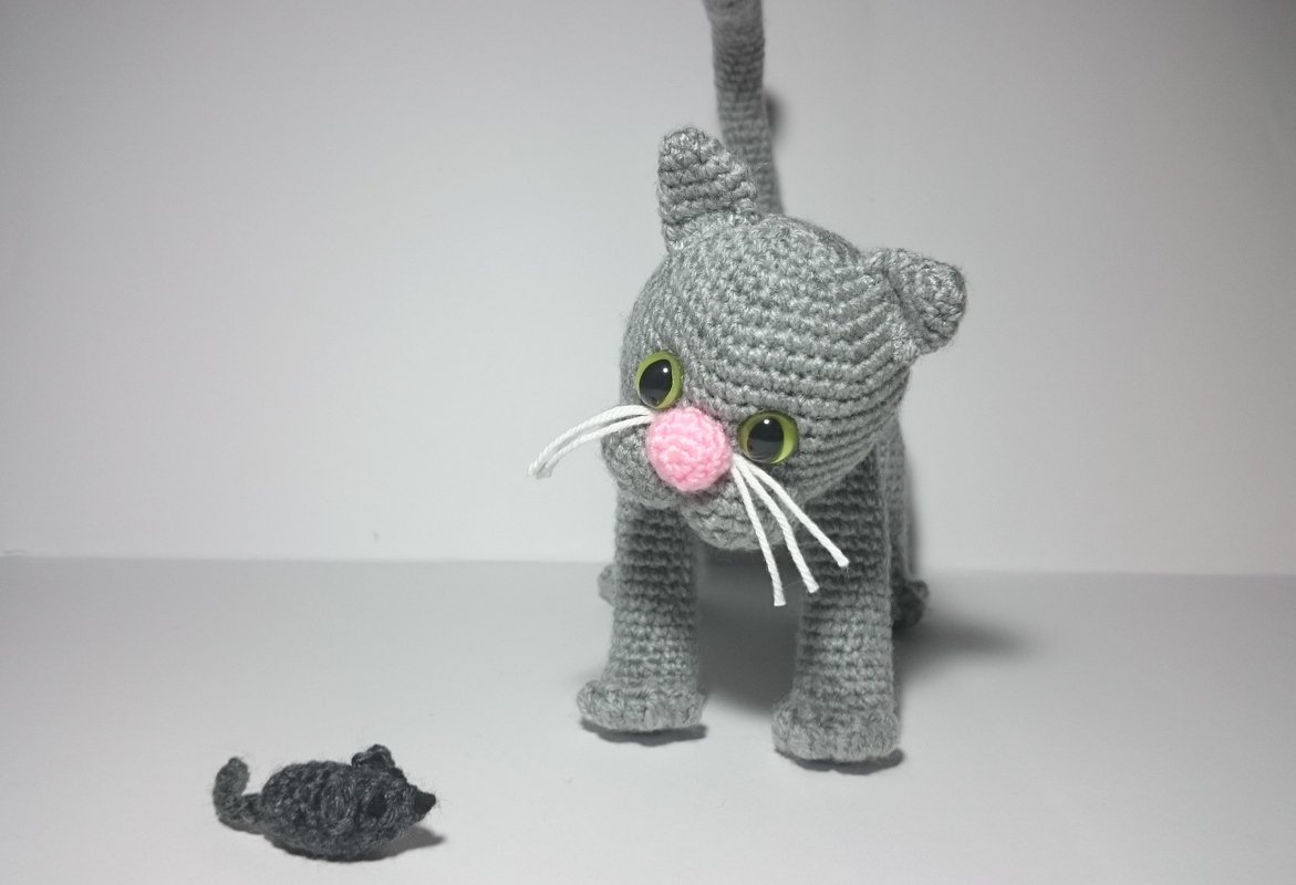 PDF Häkelanleitung - Amigurumi - Katze Pino