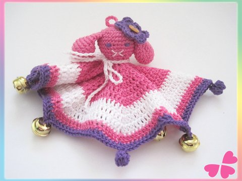 Häkelanleitung: Schmusetuch, Knuddeltuch für das Baby häkeln