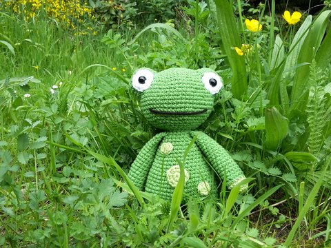 Häkelanleitung Franzl der Frosch