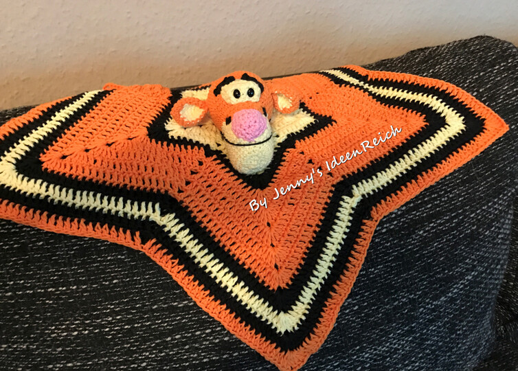 Häkelanleitung.pdf Schnuffeltuch Stern Tigger