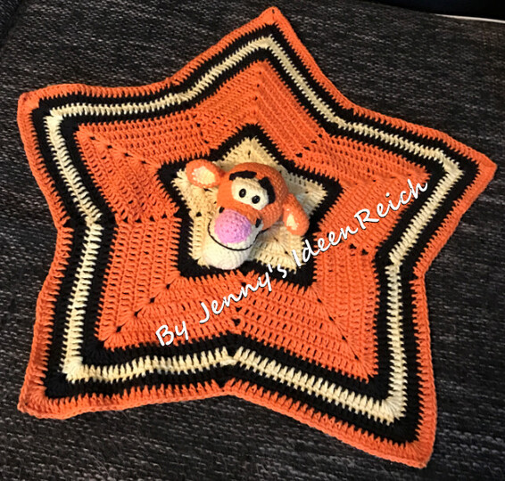 Häkelanleitung.pdf Schnuffeltuch Stern Tigger